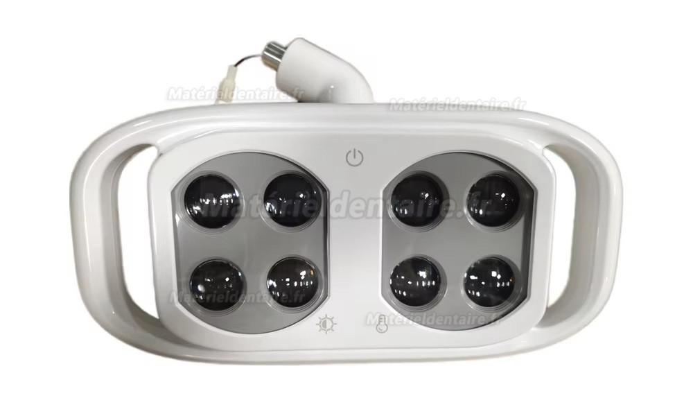 Lampe pour fauteuil dentaire bicolore réglable 8 LED 10W avec interrupteur à capteur